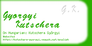 gyorgyi kutschera business card